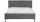 Meise Polsterbett Lando – Cord-Poso grau, 180 × 200 cm, Sonderposten