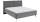 Meise Polsterbett Lando – Cord-Poso grau, 180 × 200 cm, Sonderposten