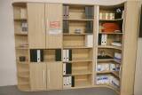 Röhr Techno Bürokombination – 4-teilig, Jalousietüren, 300 × 217,4 × 43 cm