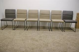 Niehoff 6-er Gruppe Polsterstühle Ausstellungsstück