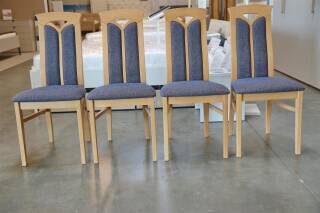 Klose Kollektion 4er Gruppe Polsterstuhl Sonderposten