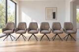 MCA 6er-Gruppe Polstersessel Velour Grau