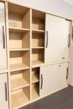 Röhr Techno Büromöbel-Set Koje 105 – 12-tlg. Ausstellungsware, Kieselgrau/Eiche Sand