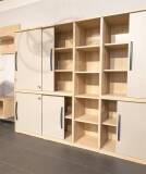 Röhr Techno Büromöbel-Set Koje 105 – 12-tlg. Ausstellungsware, Kieselgrau/Eiche Sand