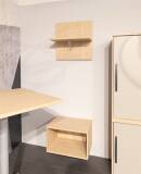Röhr Techno Büromöbel-Set Koje 105 – 12-tlg. Ausstellungsware, Kieselgrau/Eiche Sand