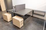 Röhr-Bush Flow Büromöbel-Set – Ausstellungsware, 16-teilig, Graphit/Eiche Sand