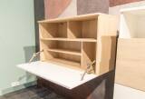 Röhr-Bush Flow Büromöbel-Set Koje 110 – 5-teilig, Weiß/Eiche Sand, Ausstellungsware