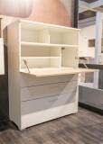 Röhr-Bush Flow Büromöbel-Set Koje 110 – 5-teilig, Weiß/Eiche Sand, Ausstellungsware
