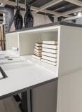 Röhr-Bush objekt.plus Büromöbel-Set Koje 123 – 6-teilig, Weiß/Anthrazit, Ausstellungsware
