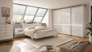 Wiemann Aruba Schlafzimmer-Set – Champagner, 3-türig, 180×200 cm