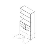 Röhr Flow Aktenschrank mit 2 Türen und 2...