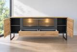 Die Hausmarke Sideboard Votan Eiche Schiefer grau