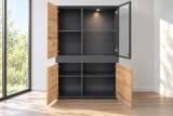 Die Hausmarke Highboard Votan Eiche Schiefer grau
