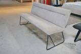 Niehoff Sitzbank Cord Beige Kufengestell Schwarz