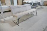 Niehoff Sitzbank Cord Beige Kufengestell Schwarz
