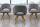 Niehoff 5-er Gruppe Schalensessel Drehbar Webstoff Grau