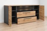  Die Hausmarke Sideboard Votan Eiche Schiefer grau