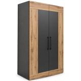 Röhr Bush Cadre Kleiderschrank Anthrazit Votaneiche...