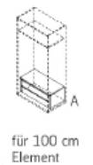 für 100 cm Element