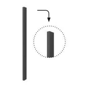 Griff R1 | Aluminiumgriff in Maron-Grau