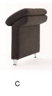 Armlehne C | Fuß Metallfuß Holzfuß trapezf.