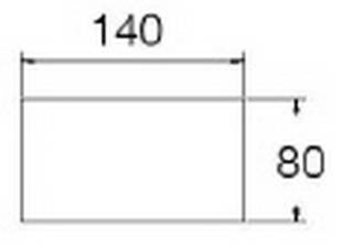 140x80 cm - (Standard F&uuml;&szlig;e) / Alusilber