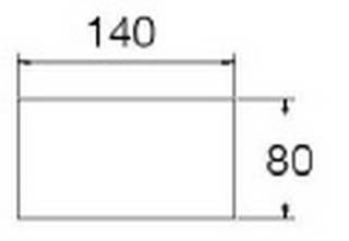 140x80 cm - (Standard F&uuml;&szlig;e) / Weiss
