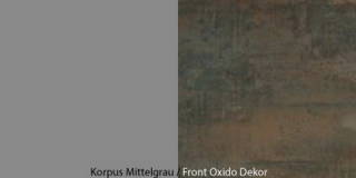 6120 - Korpus Mittelgrau / Front Oxido Dekor