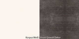 9060 - Korpus Wei&szlig; / Front Quarzit Dekor