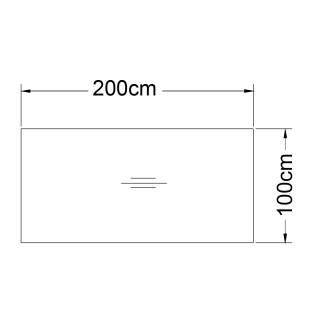 Typ 266 - Anthrazit 200 x 100 cm