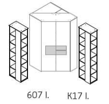 Typ K17l | Ausrichtung links (59,7 tiefe auf rechter Seite)